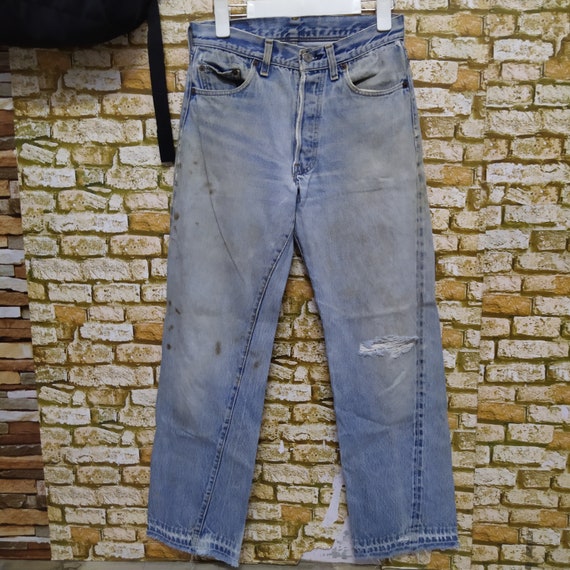 80s LEVIS 501 SELVEDGE 558 Distressed 