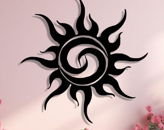 Sunburst Metal Wall Art, Sunrise Home Decor, Sunshine Boho Metal Sign, Sun Sparkle Gift, Sun Decor, Nature Home Decor, Modern Outdoor Art