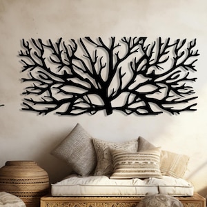 Metal Tree Wall Branches, Tree of Life Wall Decor, Metal Wall Art, Tree Metal Wall Panel, Tree Decor, Tree Meral Wall Hanging, Outdoor Decor