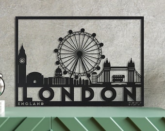 London City Silhouette Metal Wall Art, Metal Wall Decor, Modern Wall Art, Abstract Metal Wall Art, Large Metal Wall Art, City Skyline
