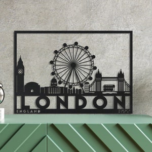 London City Silhouette Metal Wall Art, Metal Wall Decor, Modern Wall Art, Abstract Metal Wall Art, Large Metal Wall Art, City Skyline