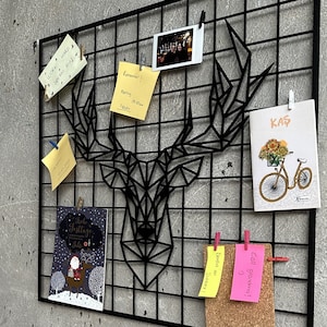Custom Metal Art Wall Grid Board, Personalized Display Grid Metal Wall Panel, Note Board Wall Grid , Wire Wall Grid Panel, Wire Photo Grid
