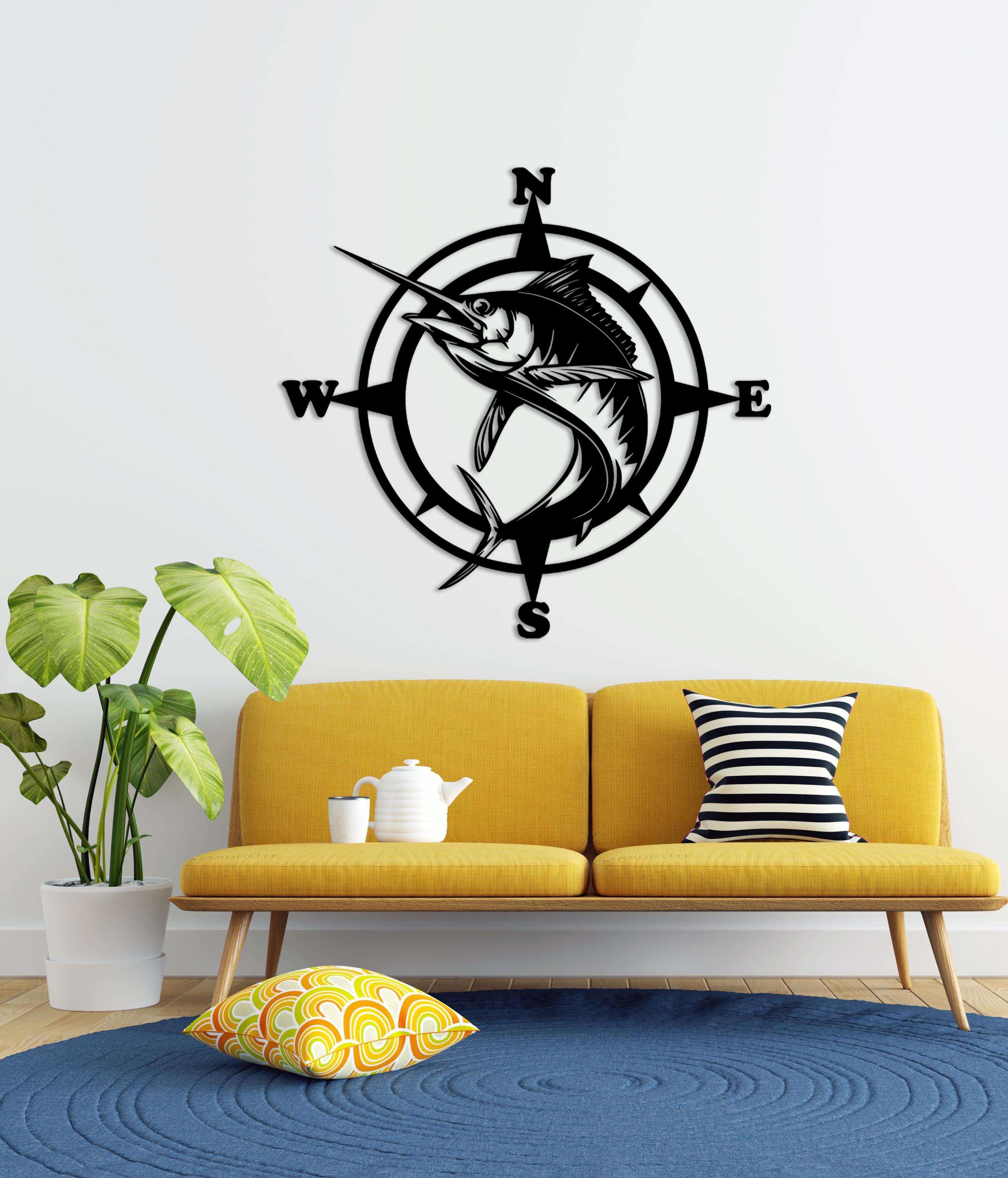 Dovecove Metal Marlin Wall Décor