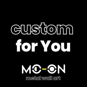 Custom For You - Moon Metal Wall Art