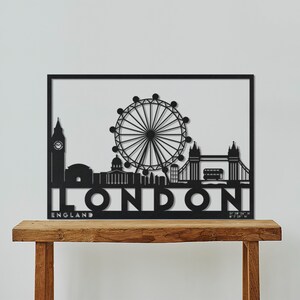 London City Silhouette Metal Wall Art, Metal Wall Decor, Modern Wall Art, Abstract Metal Wall Art, Large Metal Wall Art, City Skyline