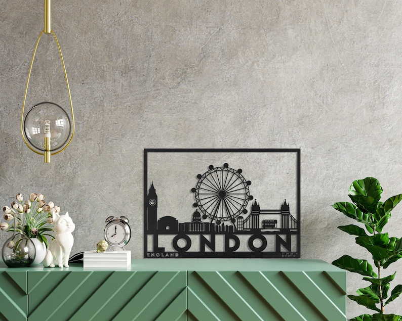 London City Silhouette Metal Wall Art, Metal Wall Decor, Modern Wall Art, Abstract Metal Wall Art, Large Metal Wall Art, City Skyline