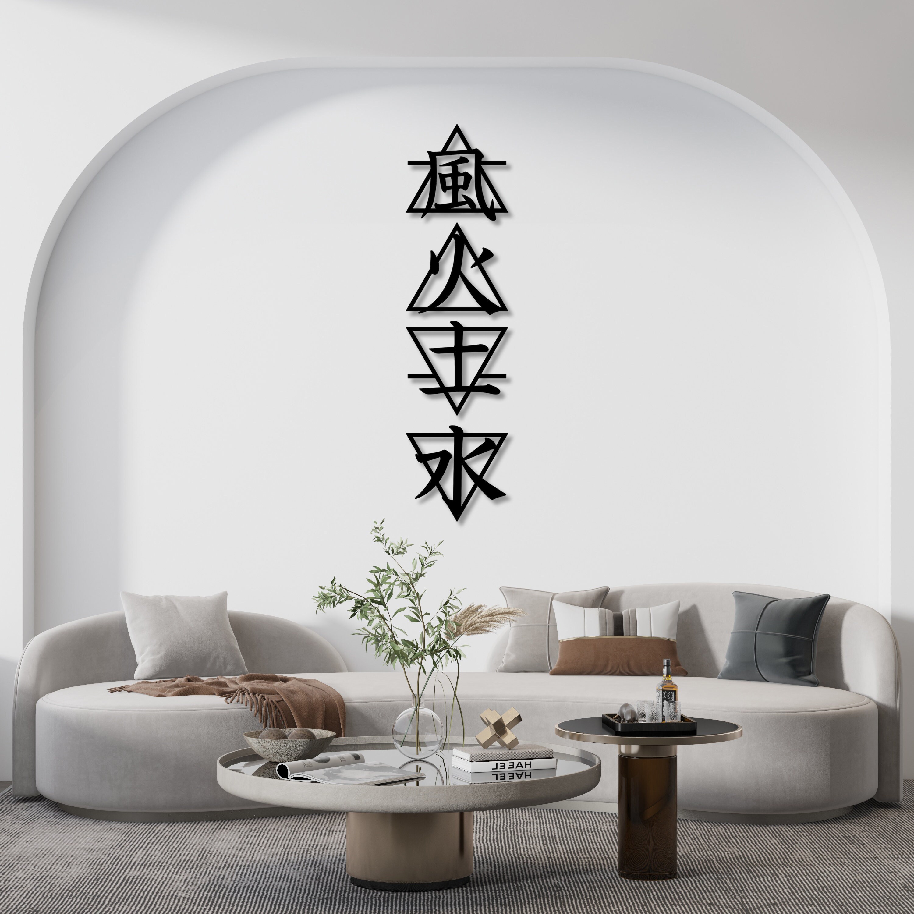 洋書 WALL ELEMENTS ART WALL Four Elements Alternative Metal Wall Art Housewarming Gift