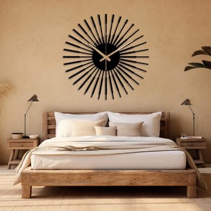 Unique Design Wall Clock, Modern Metal Wall Clock Art, Silent Wall Clock, Mid Century Wall Clock, Boho Style Clock, Clock for Wall, Wanduhr