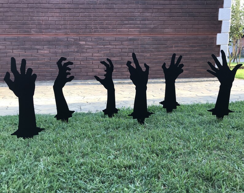 Metal Halloween Yard Art Halloween Outdoor Decoration for Etsy