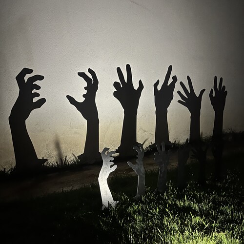 Metal Halloween Yard Art Halloween Outdoor Decoration for Etsy