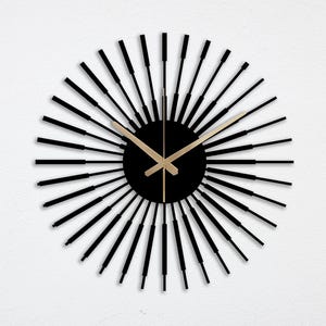 Unique Design Wall Clock, Modern Metal Wall Clock Art, Silent Wall Clock, Mid Century Wall Clock, Boho Style Clock, Clock for Wall, Wanduhr