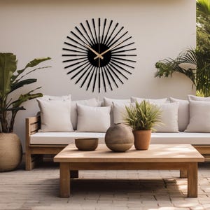 Unique Design Wall Clock, Modern Metal Wall Clock Art, Silent Wall Clock, Mid Century Wall Clock, Boho Style Clock, Clock for Wall, Wanduhr