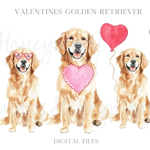 Aquarel Valentines Golden retriever Doodle hond kerstmuts png-clipart coquette preppy doodles hart zonnebril hart ballon