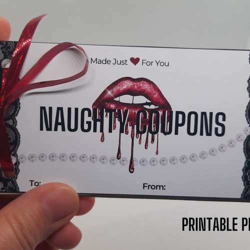 Sex Coupons Printable Naughty Voucher Book for Him - Etsy
