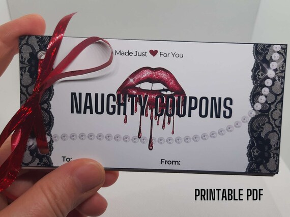 Naughty Love Coupons Printable Gift Him - Etsy
