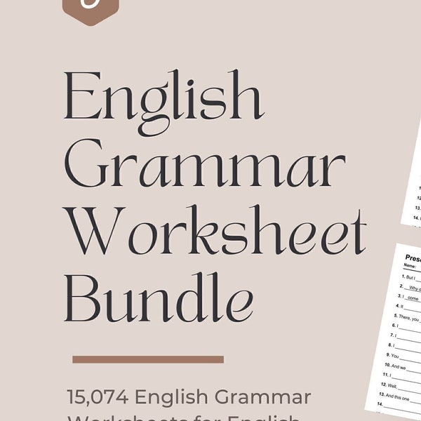 15 074 feuilles d'exercices personnalisées pour la grammaire anglaise | 312 291 exercices - 197 thèmes | Feuilles de travail PDF téléchargeables | Enseignement de l'anglais - Imprimables