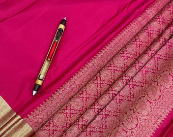Kanchipuram   Handloom pure silk saree  2 gram plain saree