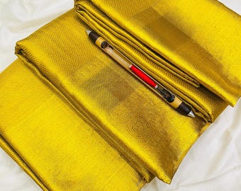 Kanchipuram handloom  pure silk saree beautiful wedding tissue bridal saree