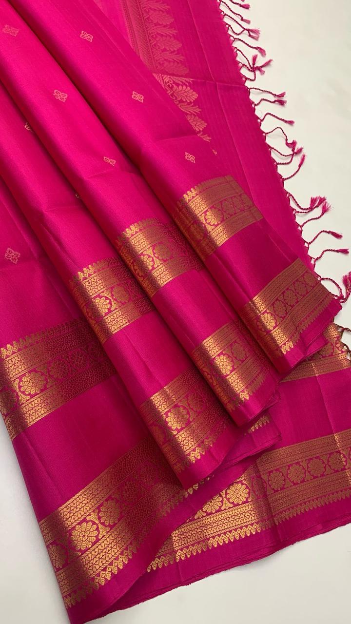 Handwoven Unique Pure Soft silk saree