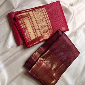 Pure handloom Kanchipuram silk sarees Wedding Silk Saree