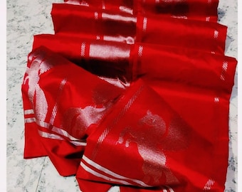 Pattu silk handborder saree