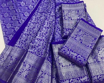 trending vanasingaram collections Fancy silver Bridal Saree