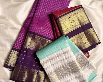 Pure handloom Kanchipuram silk sarees
