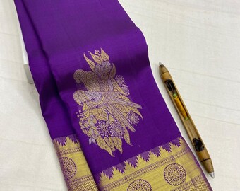 Kanchipuram Handloom Pure Silk Saree: Bridal Design, 480 Butta