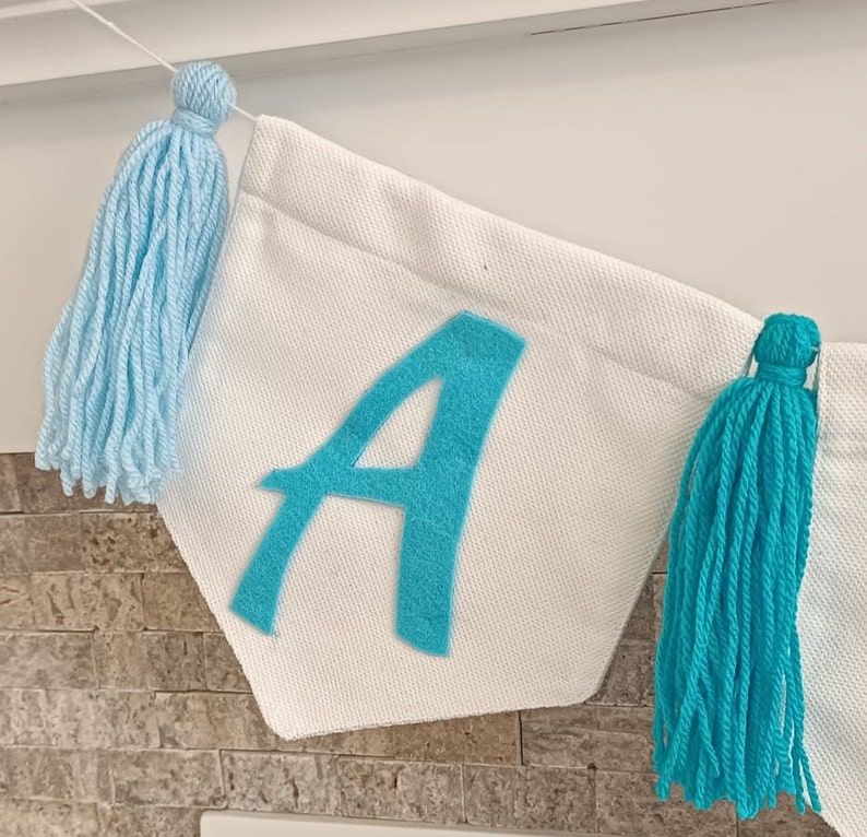 Customizable Name Party Banner Letter Design Tassel Party Etsy