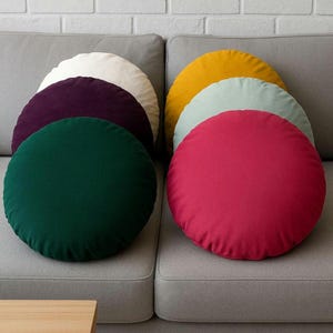 Round Velvet Pillow Cover: Custom Decorative Seat Cushion