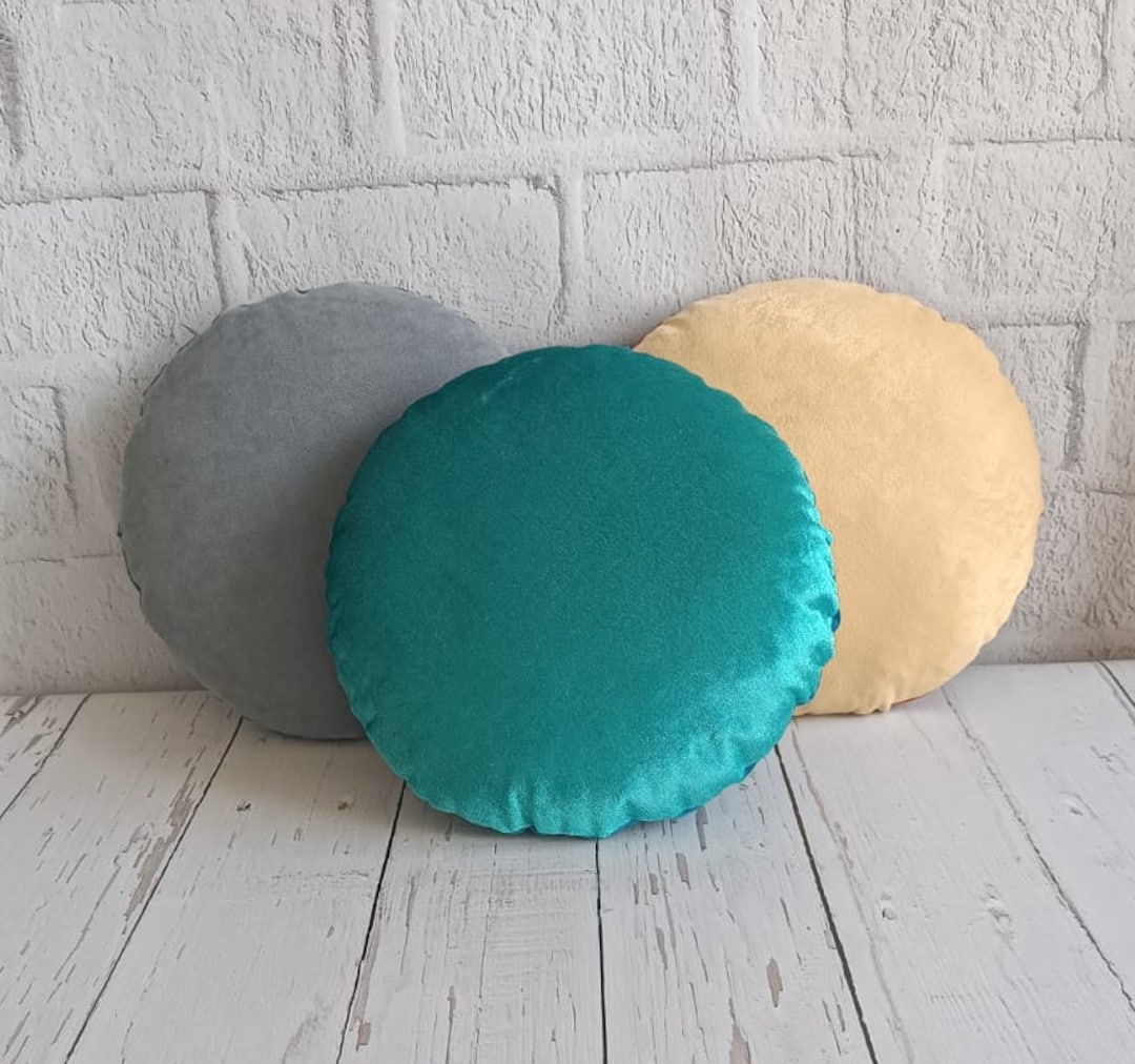 Round Pillow Cover, Custom Decorative Modern Pillowcase, Personalized