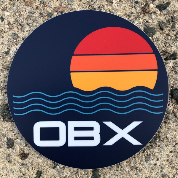 OBX Sunrise Sticker - Outer Banks North Carolina