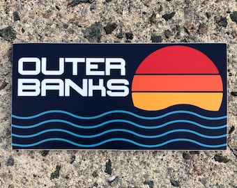 OBX Sunrise Sticker - Rectangle