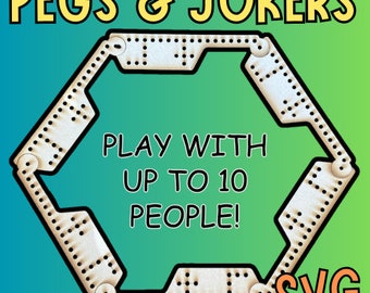 Pegs and Jokers Spielbrett SVG-Datei (Digital Download)