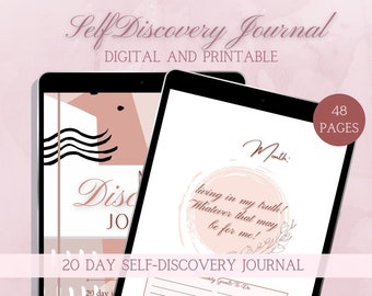 Self Discovery Journal | Self Development Journal | Self Care Journal | GoodNotes Journal | Notability Journal | Self Discovery Workbook
