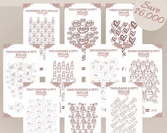Savings Challenge | Savings Challenges | Printable Savings Challenges | Sinking Funds | Savings Tracker | Printable Savings Tracker