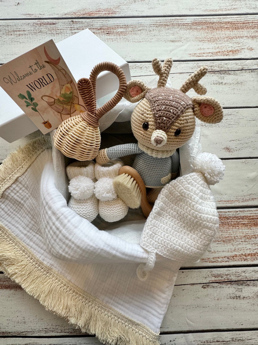 Personalized Newborn Gift Box, Baby Shower Gift, Baby Gift Set