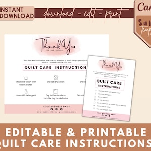 Quilt Care Instructions, Product Labels, Market Prep, Care Tags, Diy Tags, Tags For Handmade, Printable Tags, Patterns & How To