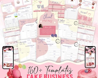 Editable Cake Business Templates, Home Bakery Business Bundle, Cake Order Form, Cake Care Cards, Cake Business Policy, Cake Cutting Guide