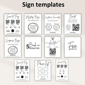 Craft Show Bundle, Order Form Template, Craft Fair Template, Small Business Bundle, Price List Template. Scan To Pay Template image 4