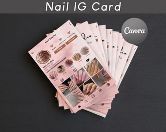 IG Business Card  2025, Instagram Business Card, DIY Business Cards Canva Template, QR Code Instagram Card,  Instagram Business Cards