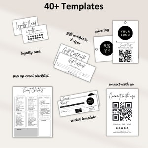 Craft Show Bundle, Order Form Template, Craft Fair Template, Small Business Bundle, Price List Template. Scan To Pay Template image 3