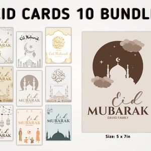 Personalised Eid Mubarak Card, Digital Eid Card, Eid Greeting Cards, Eid ul Fitr card, Happy Eid Card, Printable Eid Mubarak Card, Eid Wish