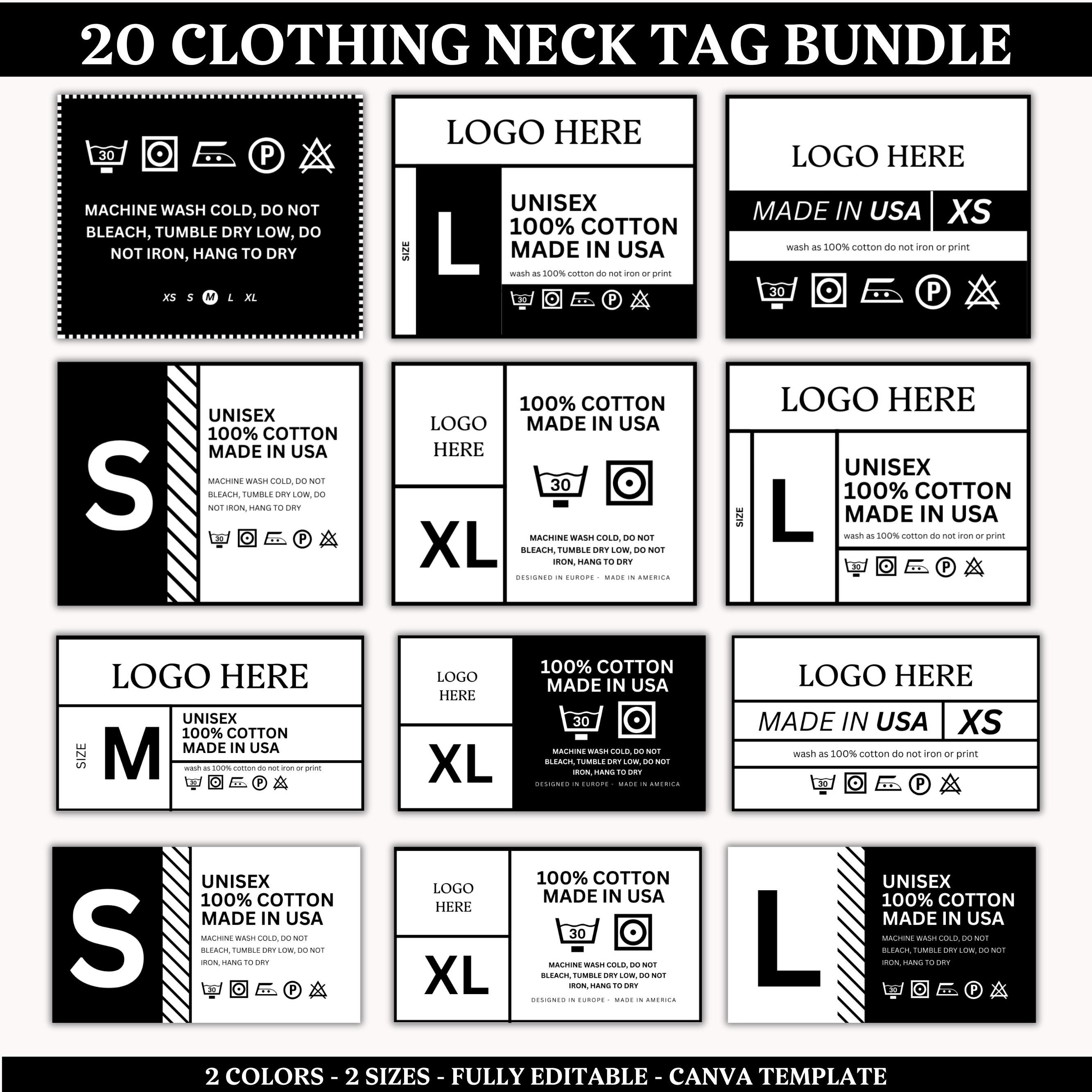 T Shirt Neck Label - Etsy
