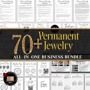 Permanent Jewelry Consent Forms Bundle, Permanent Jewelry Business Bundle, Consent Forms, Waiver Form, Editable Form template, Business Form