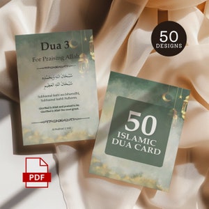 Islamische Dua Karte, Kinder Dua Karten, Duas für Kinder, Gebetskarten, Islamische Dua Karteikarten