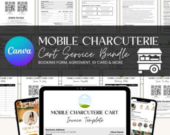 Editable Charcuterie Cart Business Bundle, Mobile Charcuterie Cart Plans, Charcuterie Business Forms, Charcuterie Business Contract Template