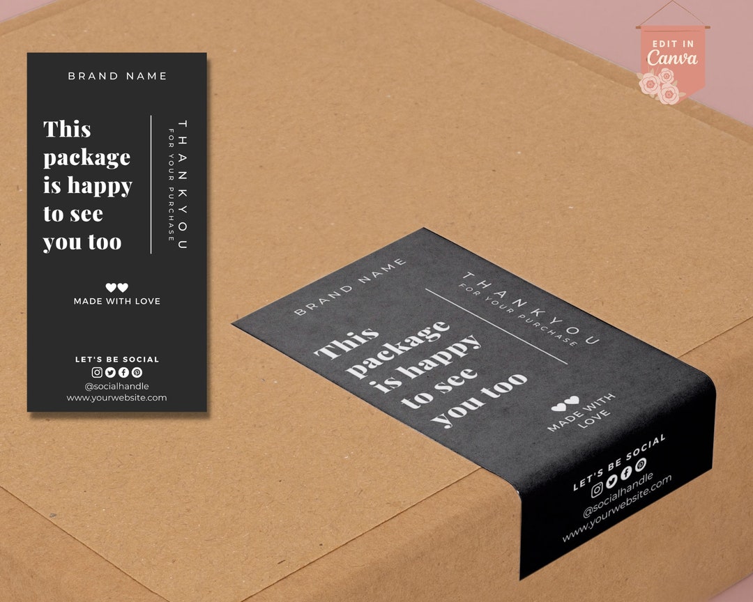 Box Sealing Stickers, Sealing Stickers, Packaging Stickers, Label Sealing, Packaging Etsy