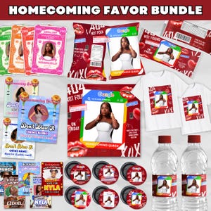 Homecoming Campaign Treat Bundle, Vote Homecoming Queen Party Favor, Chip Bag Template, Candy Card, Lollipop Tag, Hocoming Campaign Ideas
