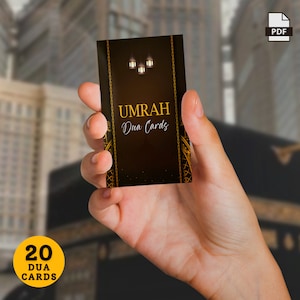 20 umrah dua-kaarten afdrukbaar, umrah-flashcards, umrah mubarak-cadeaukaarten, gebedskaarten, islamitische dua, dua-herinneringskaarten afdrukbare pdf